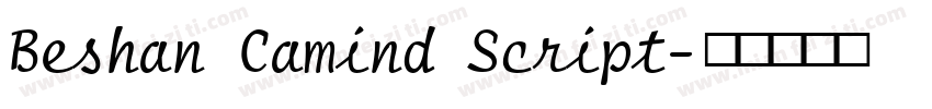 Beshan Camind Script字体转换